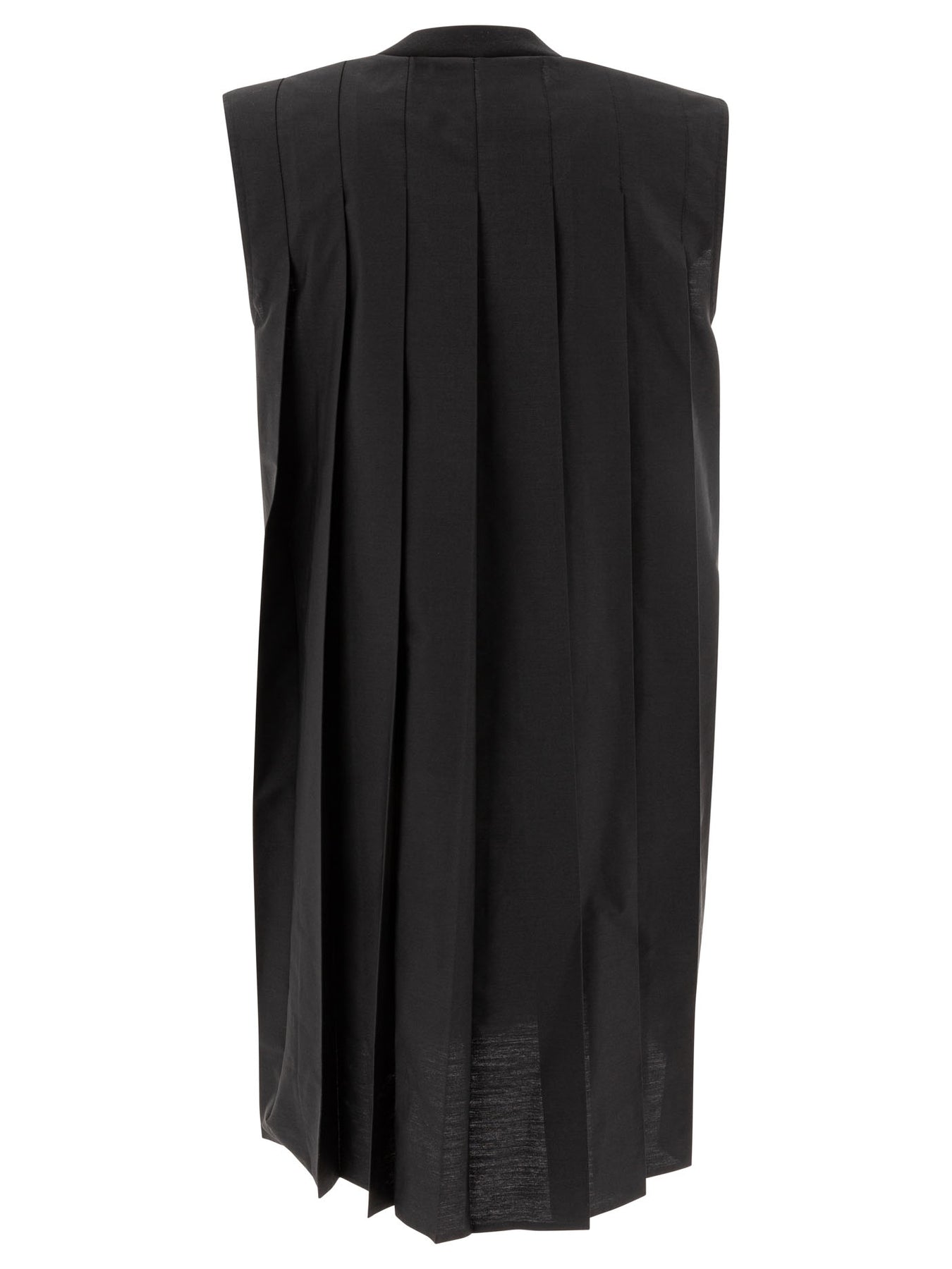 Sacai Cotton Dress Dresses - Black | 1b025e112f2932f61ecfb82ad20dc4ed131e9fe2