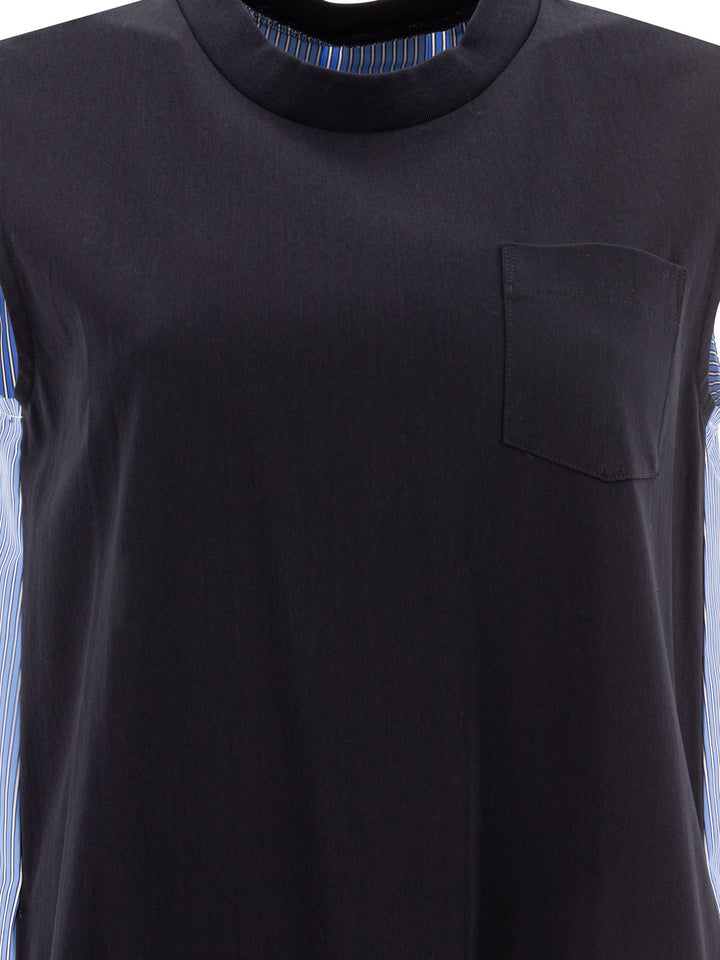 Sacai Cotton Dress Dresses - Blue | 5569dc5ee3646026dfd4a8f4f5127e09189f4426