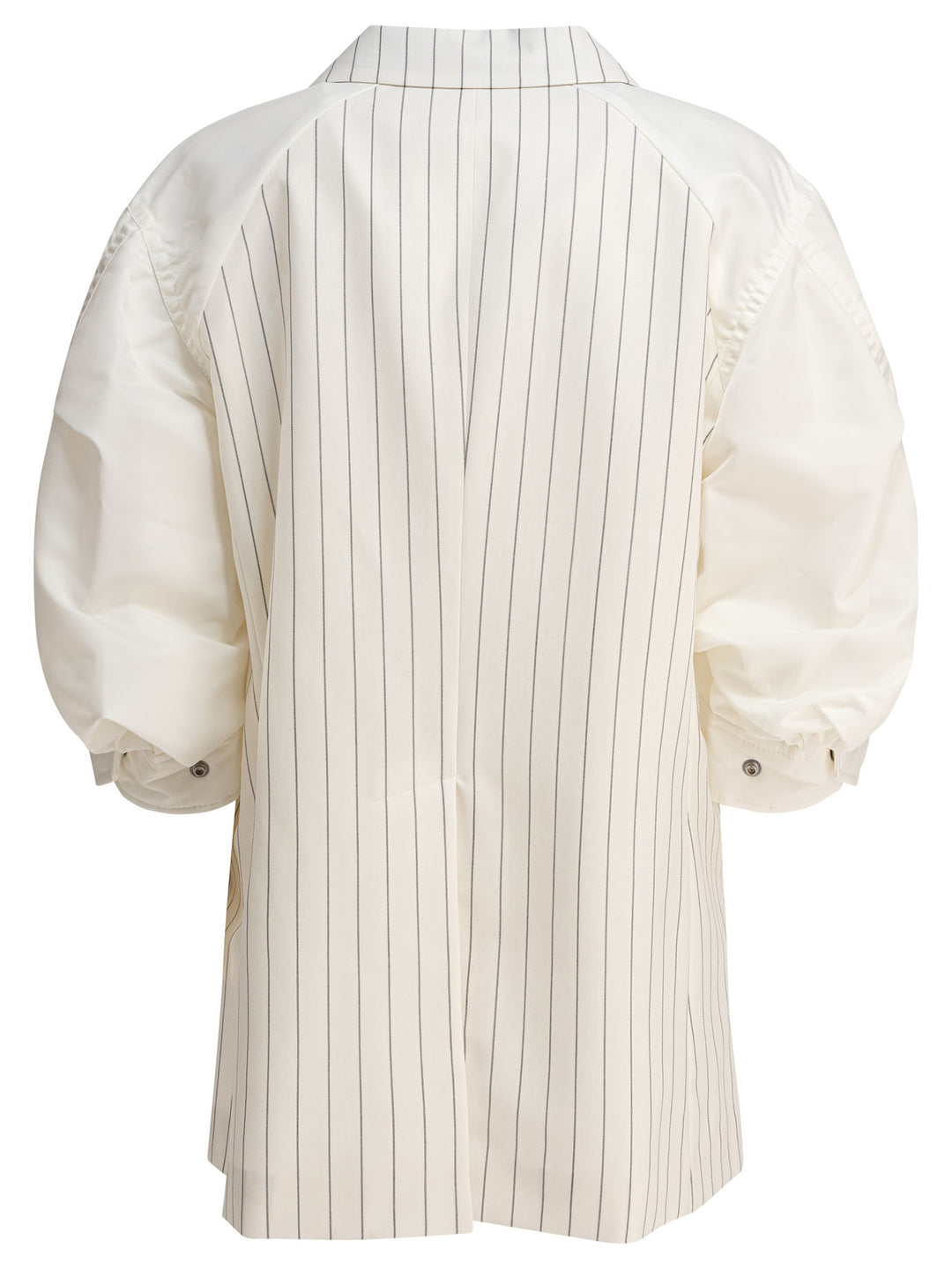 Sacai Balzer Double-Breasted Wool And Silk Jackets and Coats - White | b6172c6623a0c7b0189ab7538105127346b97b71