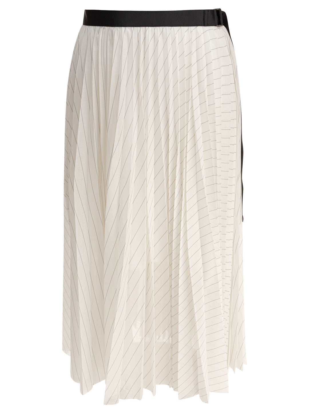 Sacai Pleated Skirt Skirts - White | f95aa56462ed250450312763ce5bd53910ae1961