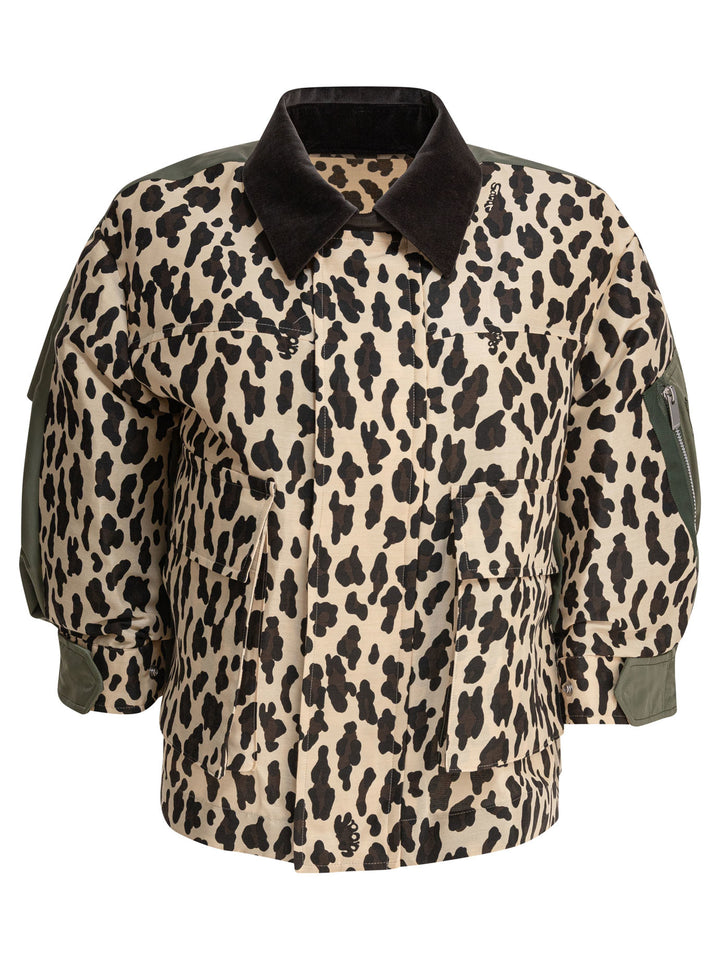Sacai Leopard Jacket Jackets and Coats - Brown | e7338a6ad8f40410ca510409cd9c548ab5241bfd