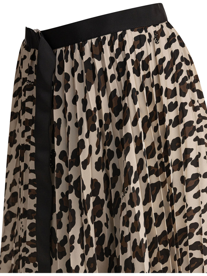 Sacai Leopard Skirt Skirts - Beige | cf51b44a317abd9173854f75b3d428aad6be07c9