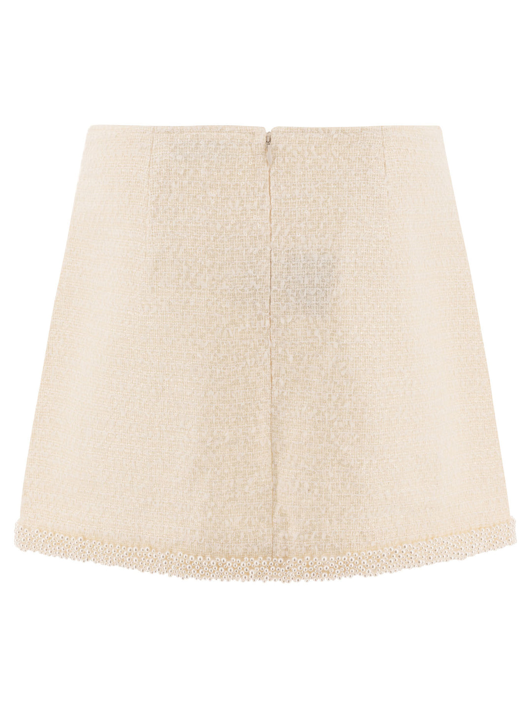 Self-Portrait Beaded Miniskirt Skirts - Beige | f47db007c6538d04103c58258dddaa1ec5db2986