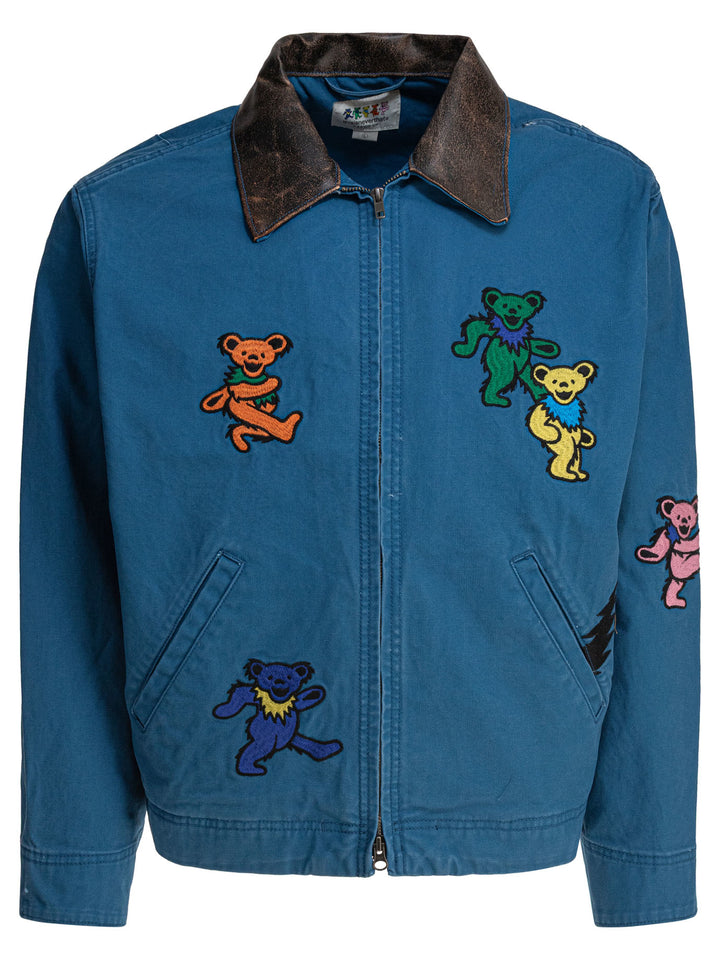 Thisisneverthat® Gd Dancing Bears Jackets and Coats - Blue | 450da33340dfbe8c8d325a3a820e699eda8d43ab