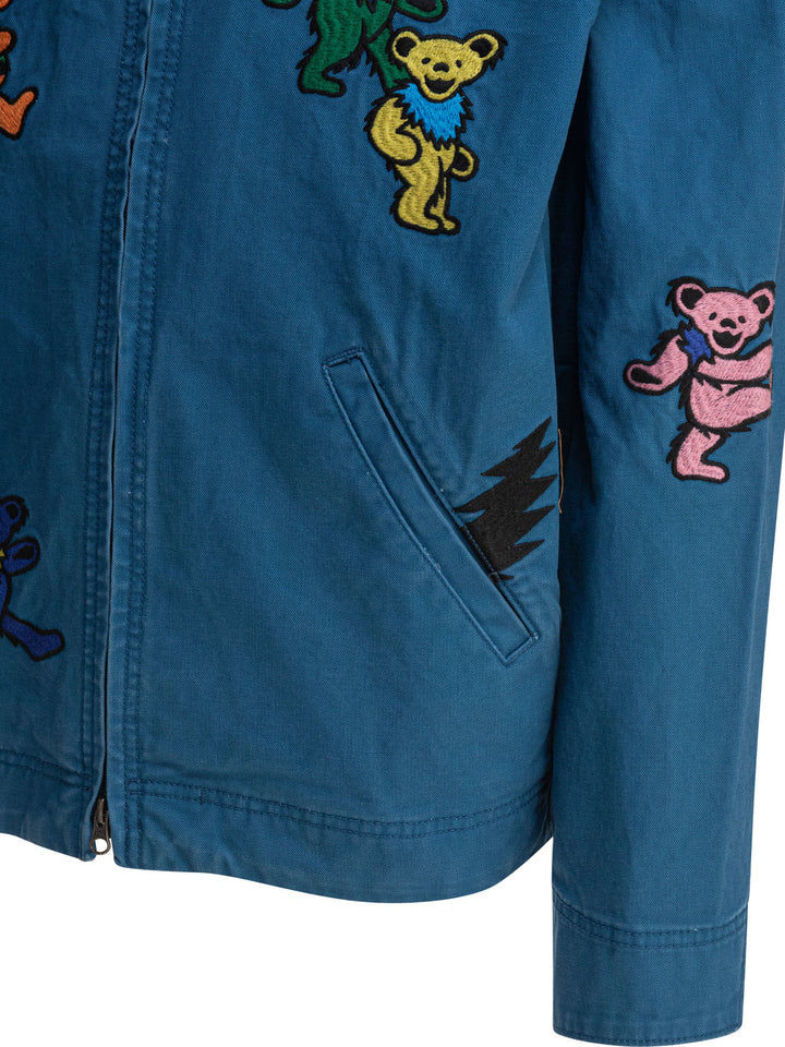 Thisisneverthat® Gd Dancing Bears Jackets and Coats - Blue | d824921106c1d6153512b613239c886eaeadd3f0