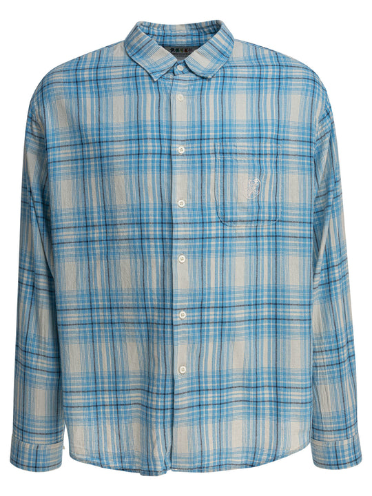 Check Shirt Shirts Light Blue