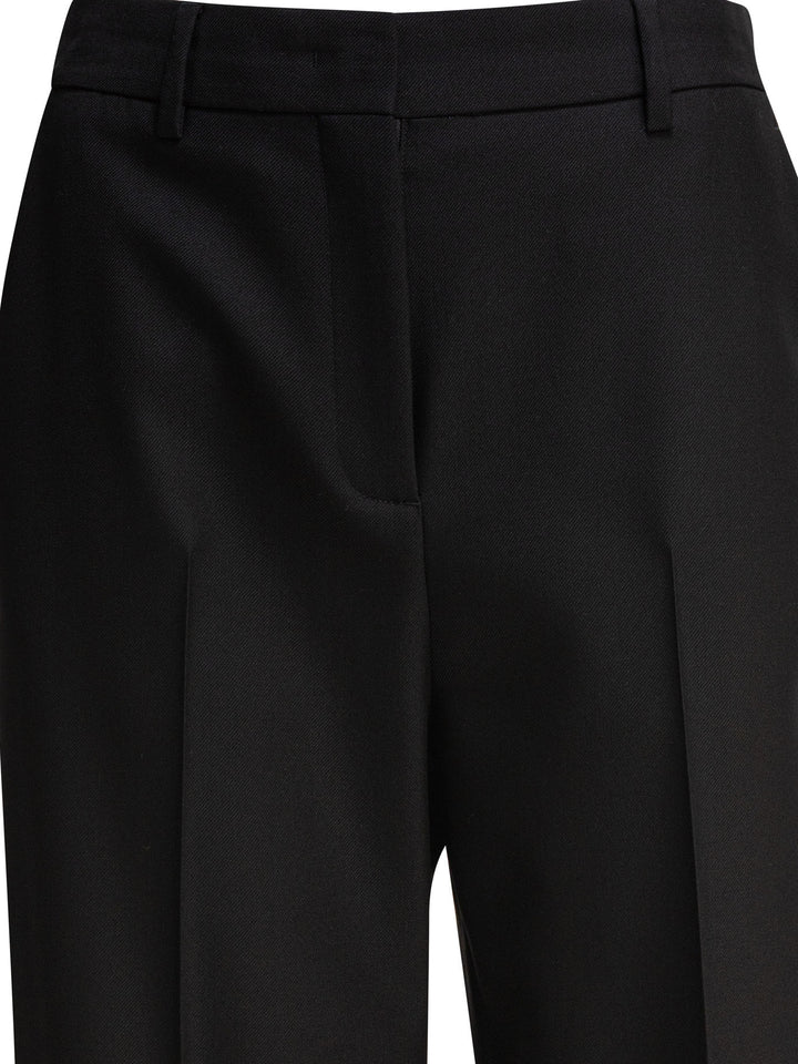 Valentino Wool Tailored Pants Trousers - Black | d3e7a77d8e8ad24d730e698386a23470052ec42f