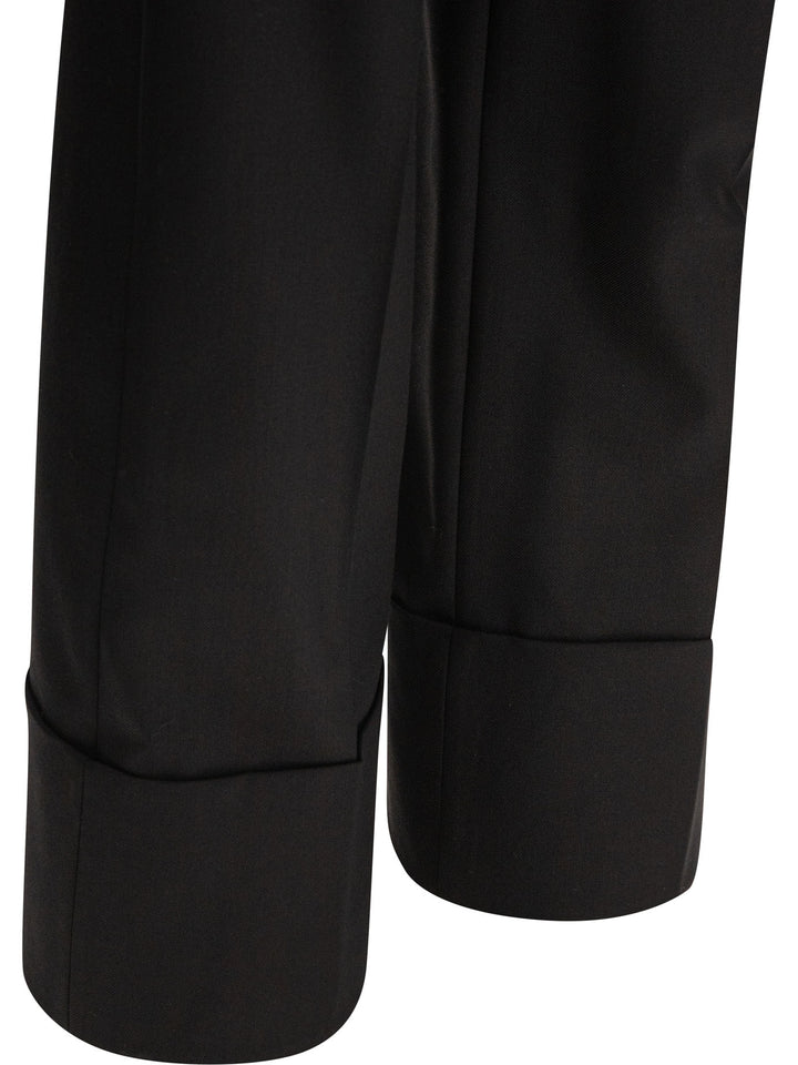 Valentino Wool Tailored Pants Trousers - Black | 281b6b13fa3180ad6cb5712d77a6268cc6a2c865