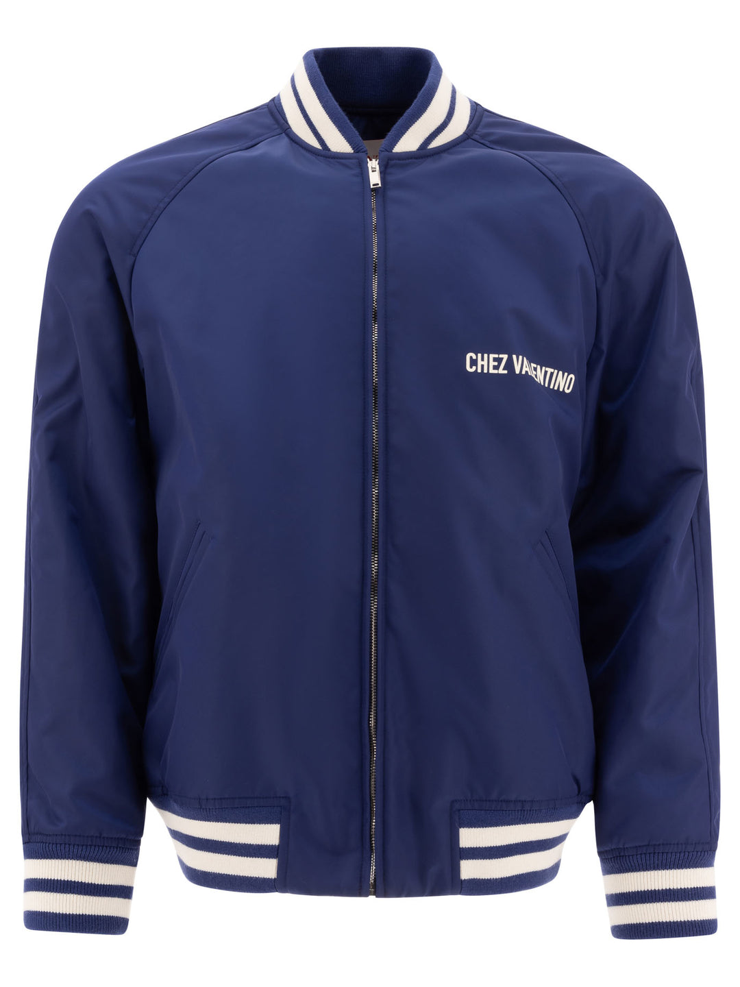 Valentino Nylon Bomber Jacket Jackets and Coats - Blue | d7b0530910211b0cf44b1f8f0c9f21bece7e771c