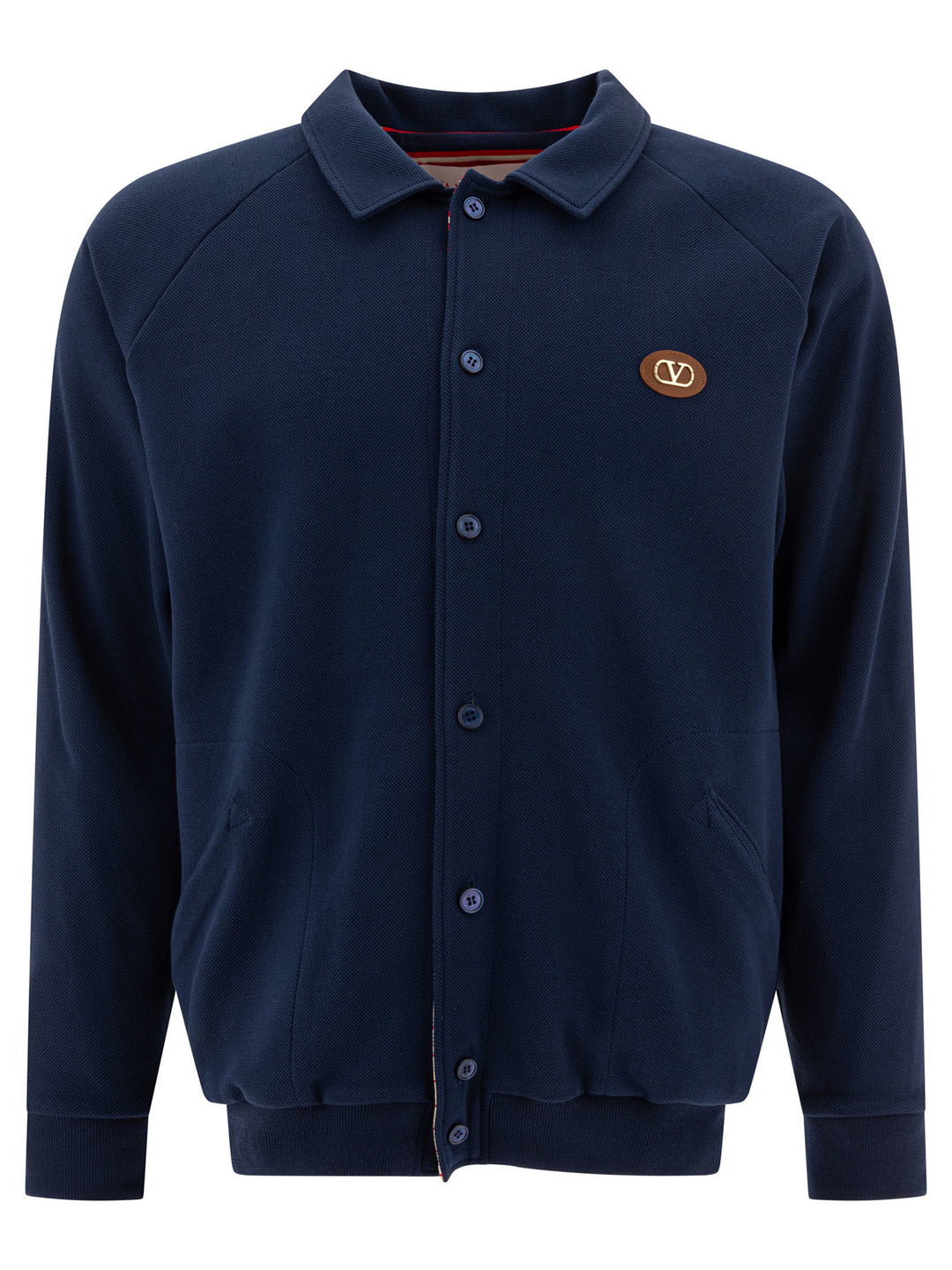 Valentino Cotton Cardigan Knitwear - Blue | 604fab83447f0ee0167fcdd9f858deb813e1bf68