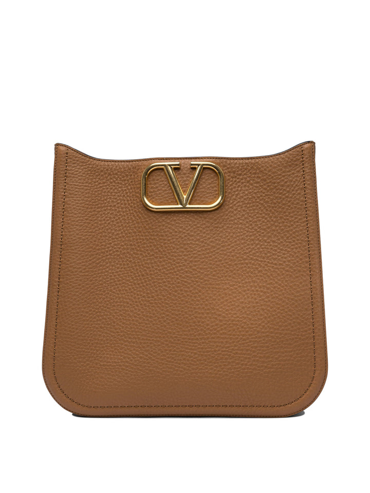 Valentino Garavani Alltime Shoulder Bags - Beige | 7abdb41b1dcfc977daa48aa46f1a8fe959734bca