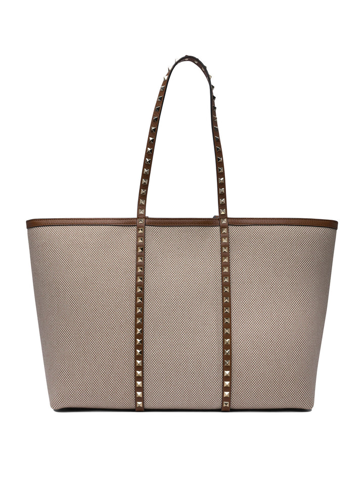 Valentino Garavani Rockstud Shoulder Bags - Beige | 0835d4f2da1efab05d4cc33ecea997f89329ef8d