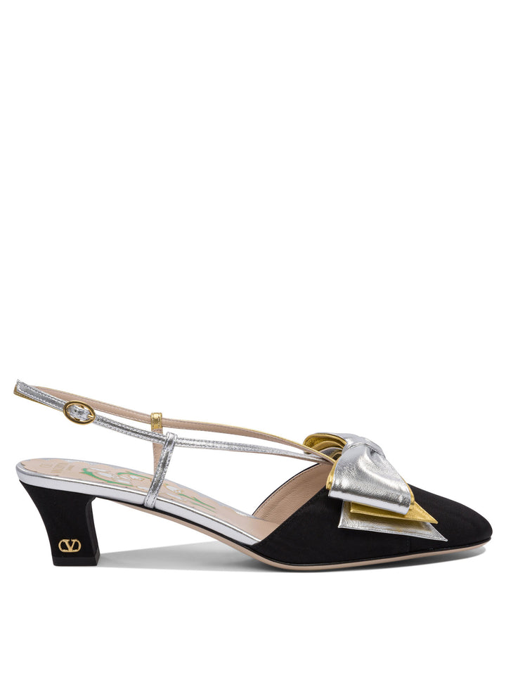 Valentino Garavani Bowow Moirè 45 Mm Heeled shoes - Black | 5b10bf8bbcd93015928aff7718b5965554c2ef36