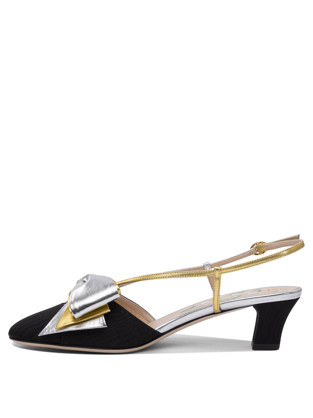 Valentino Garavani Bowow Moirè 45 Mm Heeled shoes - Black | c9f050d7ab27d3e9783217eb6380984d09e39f96