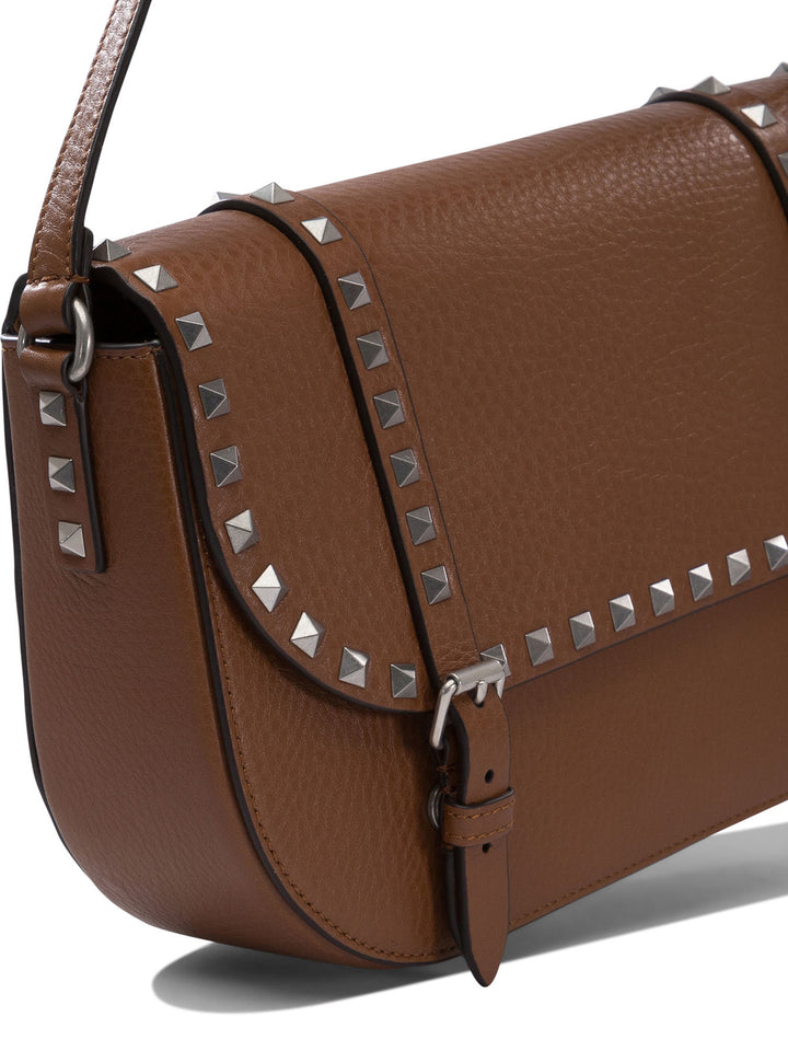Valentino Garavani Rockstud Crossbody Bags - Brown | f350673c3cd336cb10775bd6878d05d38cddd191