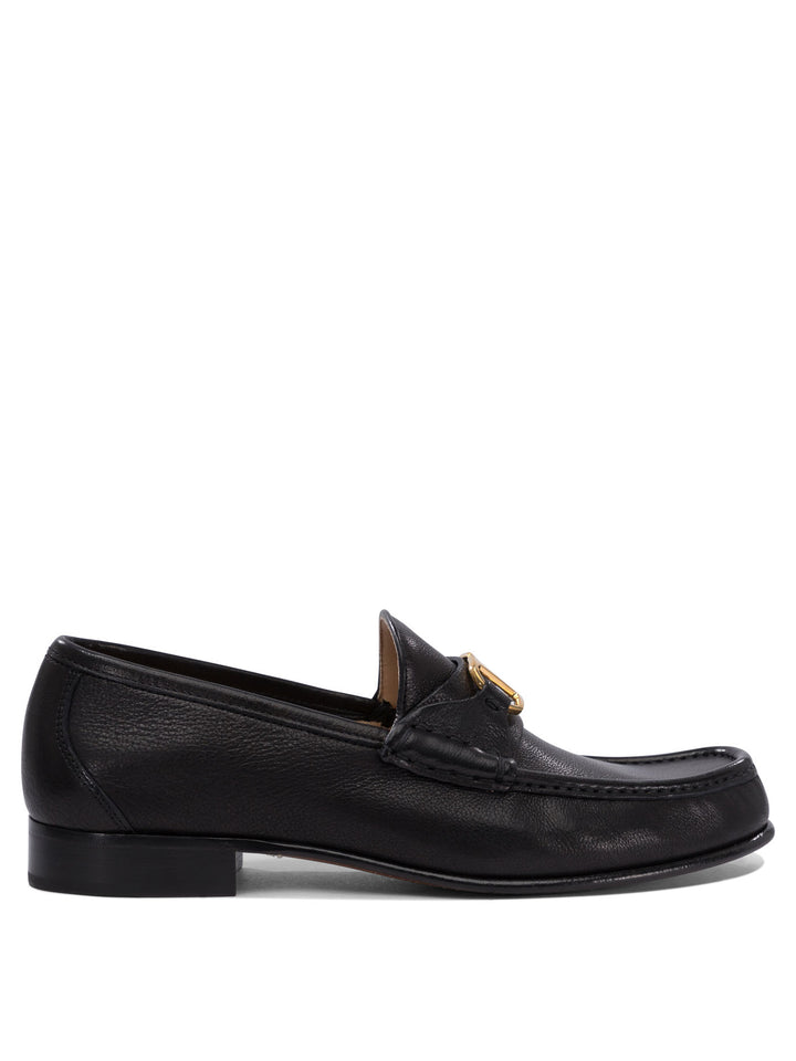 Valentino Garavani Vlogo Signature Loafers & Slippers - Black | 20b1354c59226290605a76a97dba426341470b2b