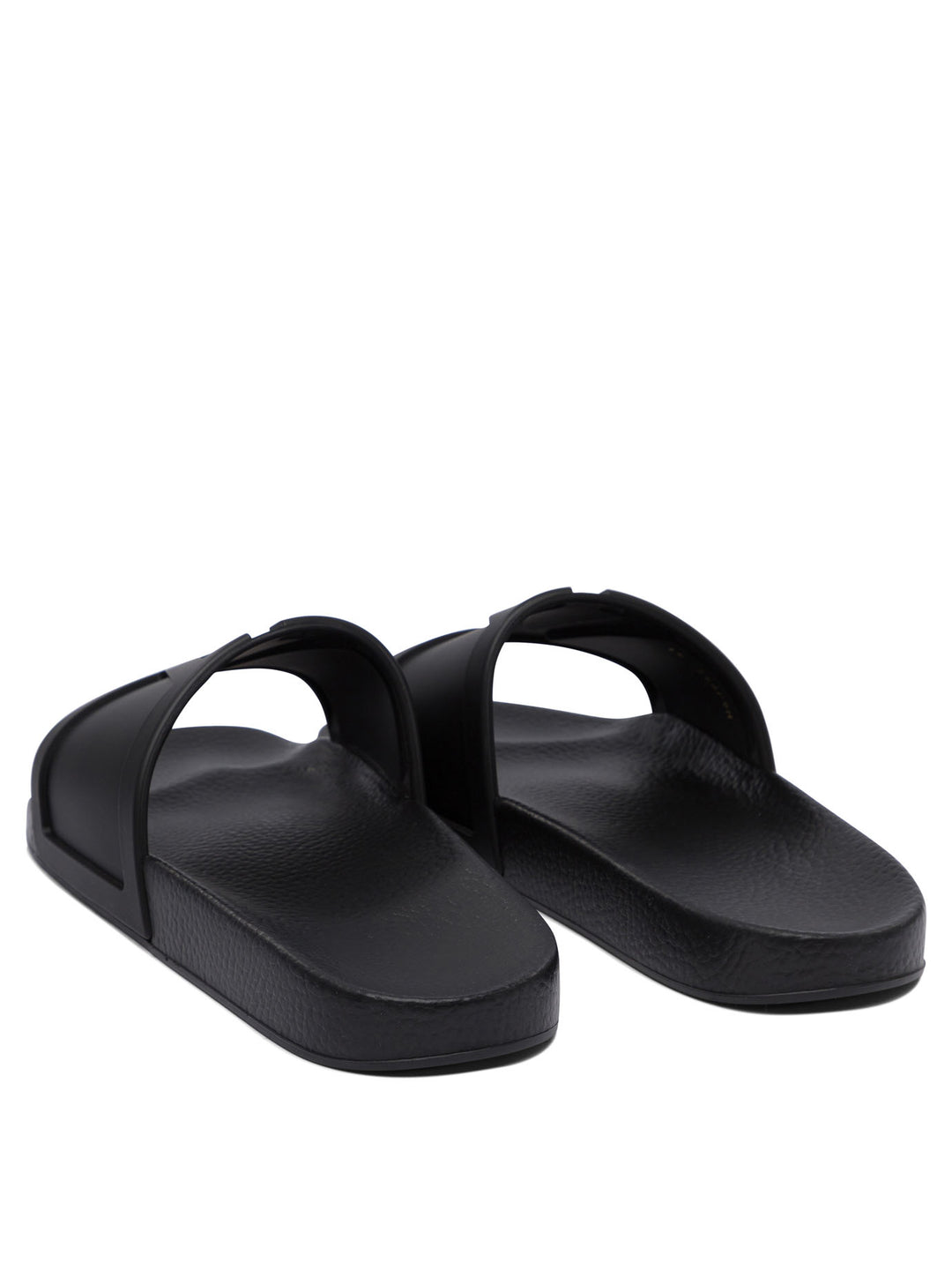 Valentino Garavani Slides With Vlogo Sandals - Black | 826708ab0d46d6f88028f8013cf014cef564b0f4