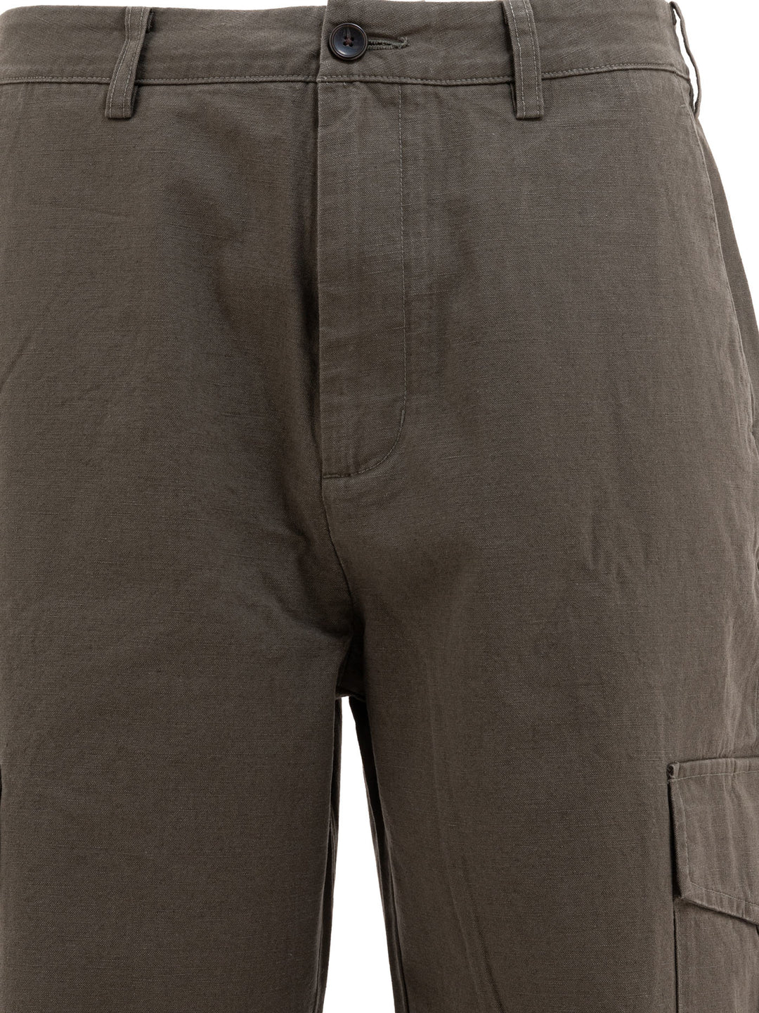 Vince Cotton And Linen Cargo Trousers - Green | 19276b3372c54c10494fd1f25627252f35525357
