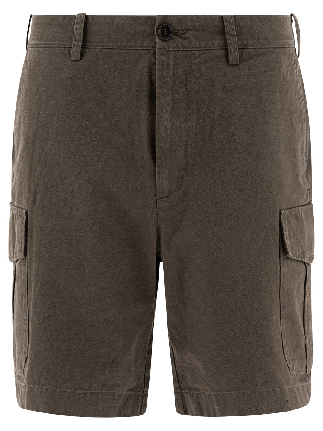 Vince Cotton And Linen Cargo Shorts - Green | 6824c4ce90c88c59874118d30821b78eb01f1883