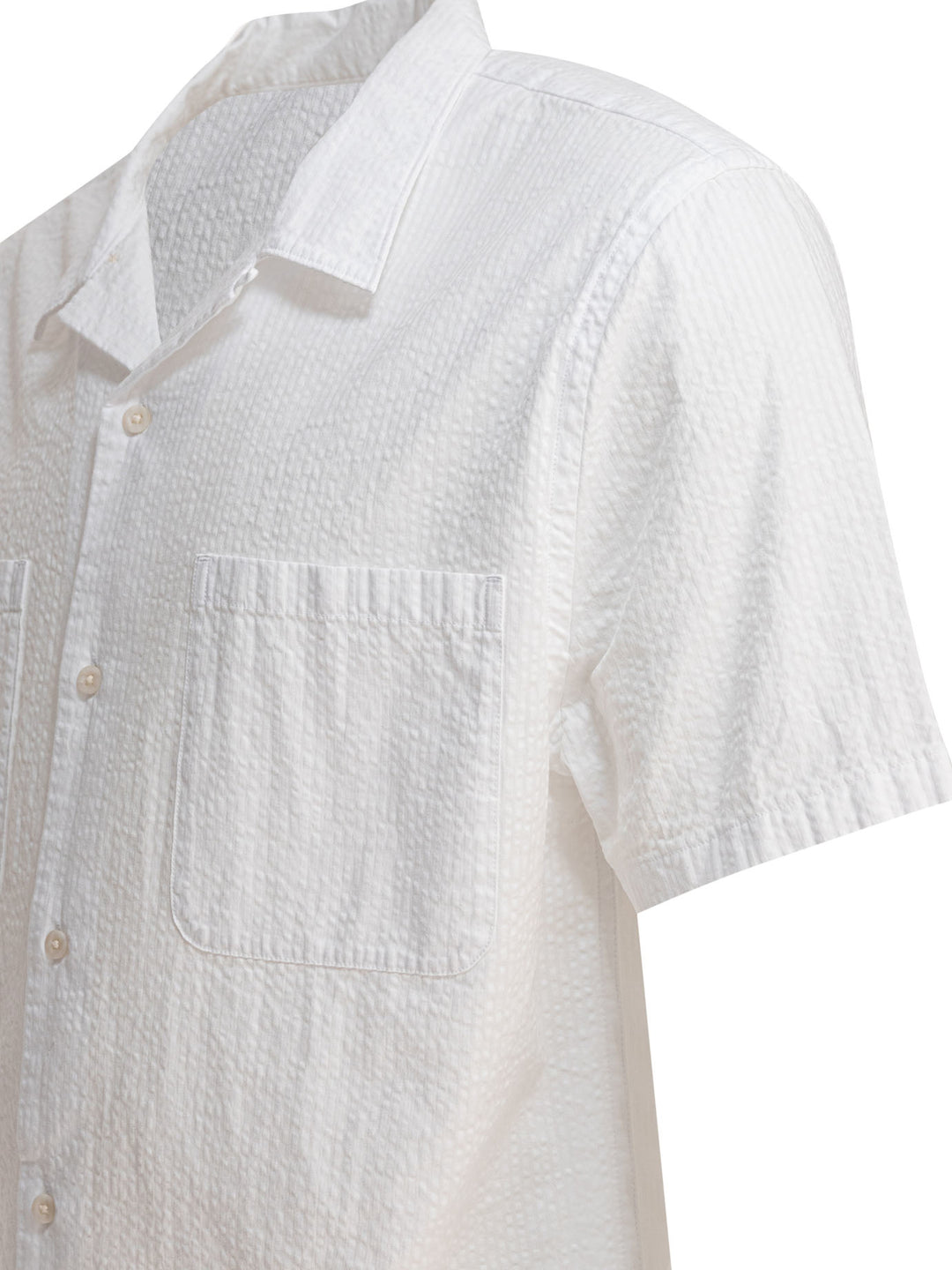 Vince Seersucker Shirt Shirts - White | 4be7cd43a4731d8f4c4f0d1e03aa8d0113ef205e