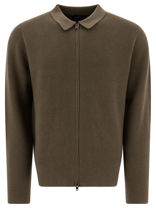 Wool Blend Cardigan Knitwear Green