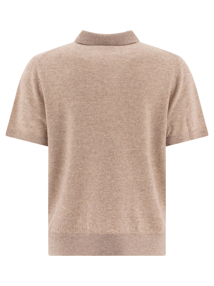 Vince Linen, Wool And Chashmere Polo Shirt Polo shirts - Beige | 3967e607738ea980014451bdaf60af2db8070d14
