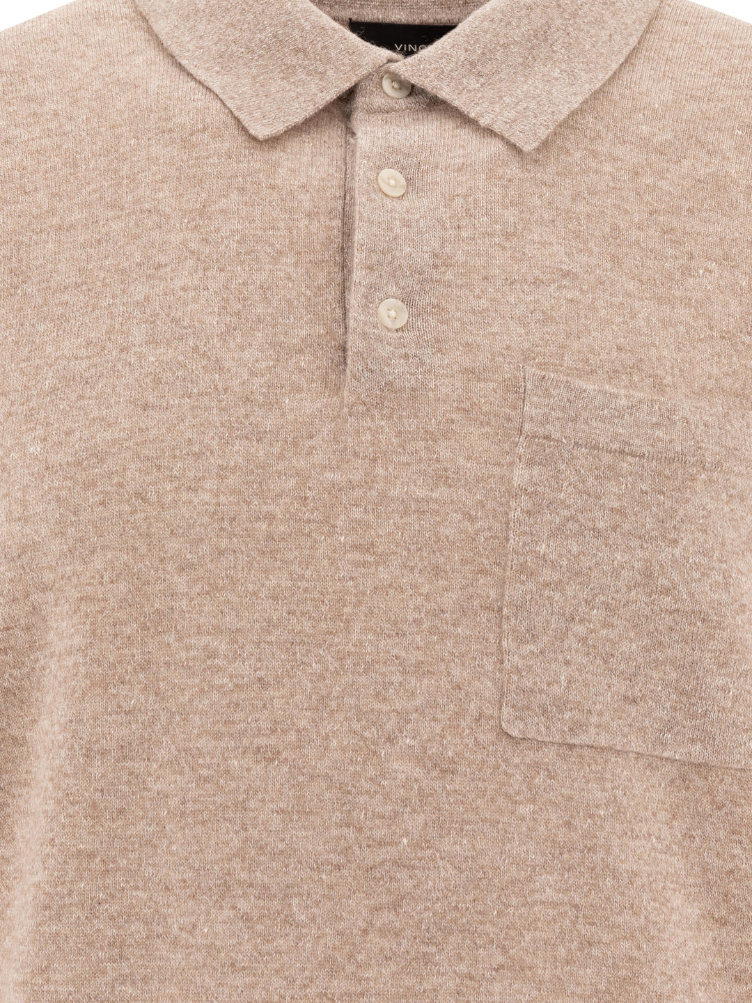 Vince Linen, Wool And Chashmere Polo Shirt Polo shirts - Beige | edb32c445b090552ebf113c4f1f3ce27d87e393e