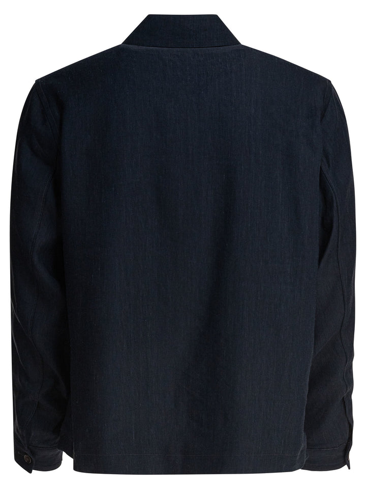 Vince Bomber Jacket Zipper Closure Jackets and Coats - Blue | b2329219d141b1d0c491d6cd760e56691926fd35