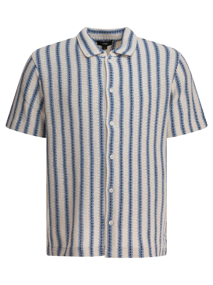 Vince Striped Shirt Shirts - Light blue | 3f8be3d199688cc7a7a0a44f1324892005347811