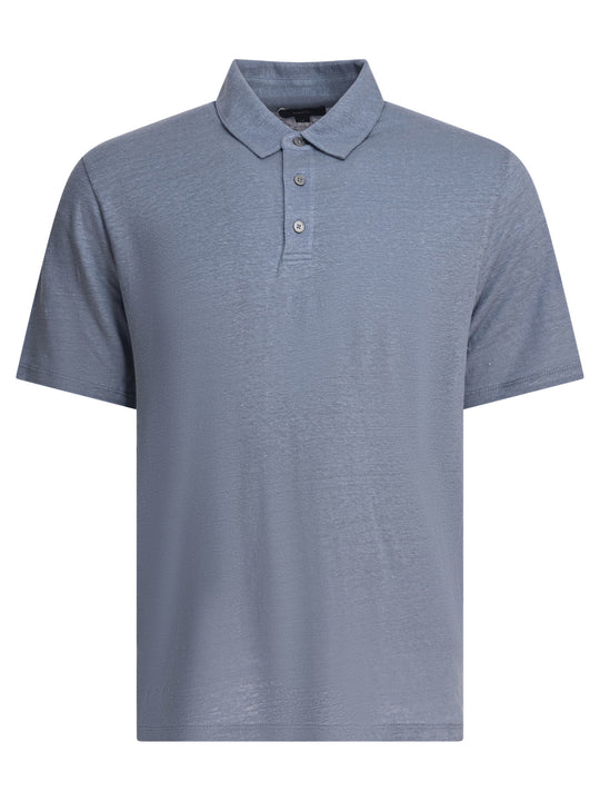 Linen Polo Shirt Polo Shirts Light Blue