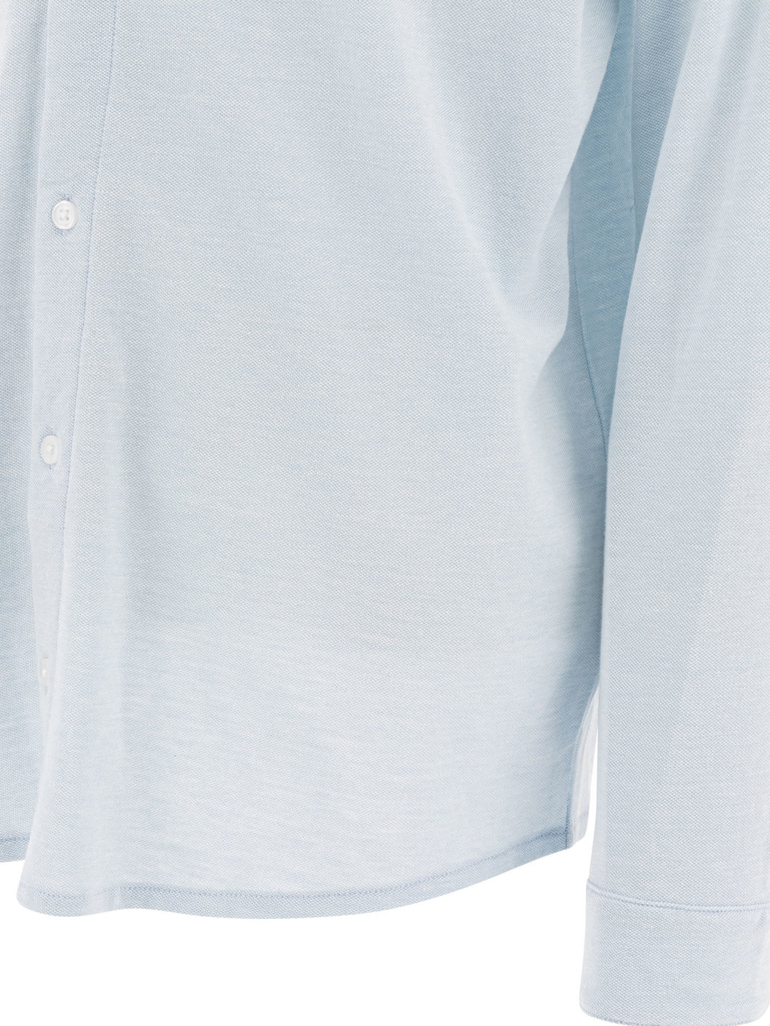 Vince Cotton Pique Shirt Shirts - Light blue | eb426706be960ef9d7d8322df1f97a41d60c07ee