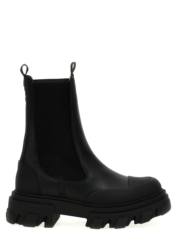 Ganni Leather Ankle Boots Boots and Ankle Boots - Black | 15139ee9e38372abf8cc4c7fcafaec03d1fd6396