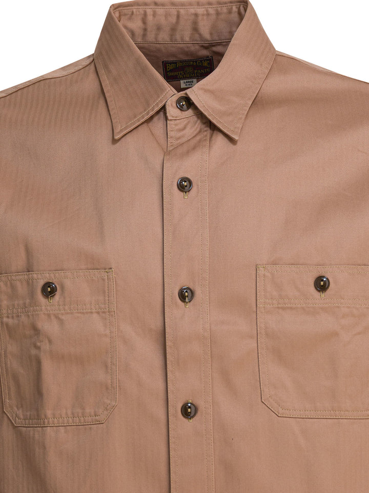 Buzz Rickson'S  Shirts - Beige | 0be55486921ac75e76755acc5e6fe5af03c09cf9