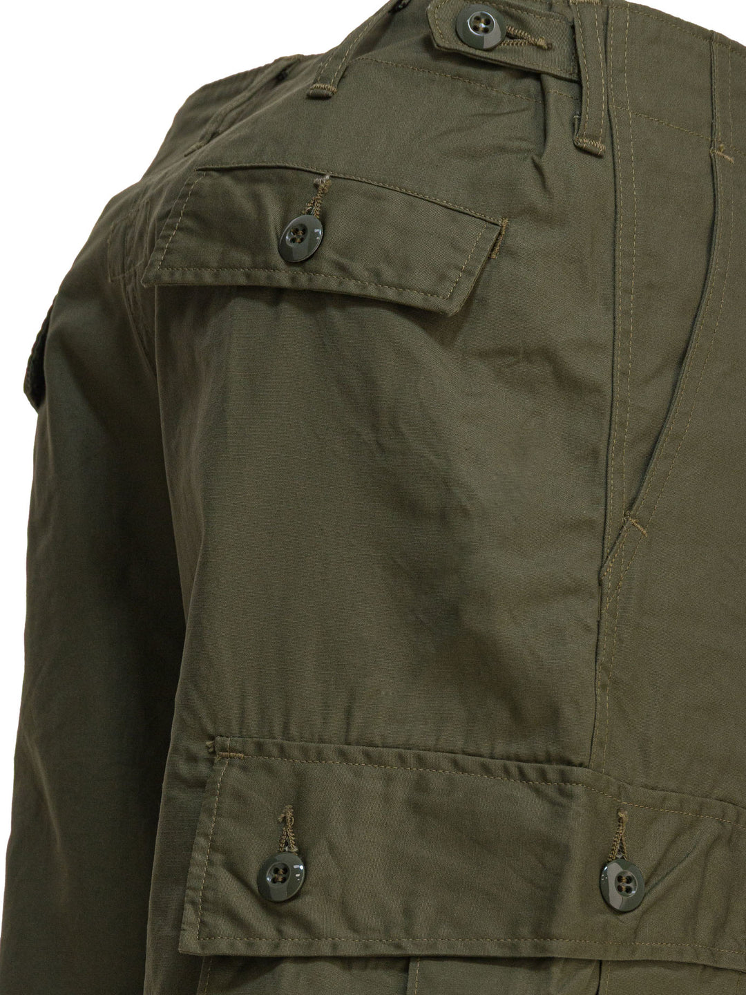 Buzz Rickson'S Cotton Poplin Cargo Pants Trousers - Green | 736261bd97ed2c8d5cc930fc25f3dc017ca798b7