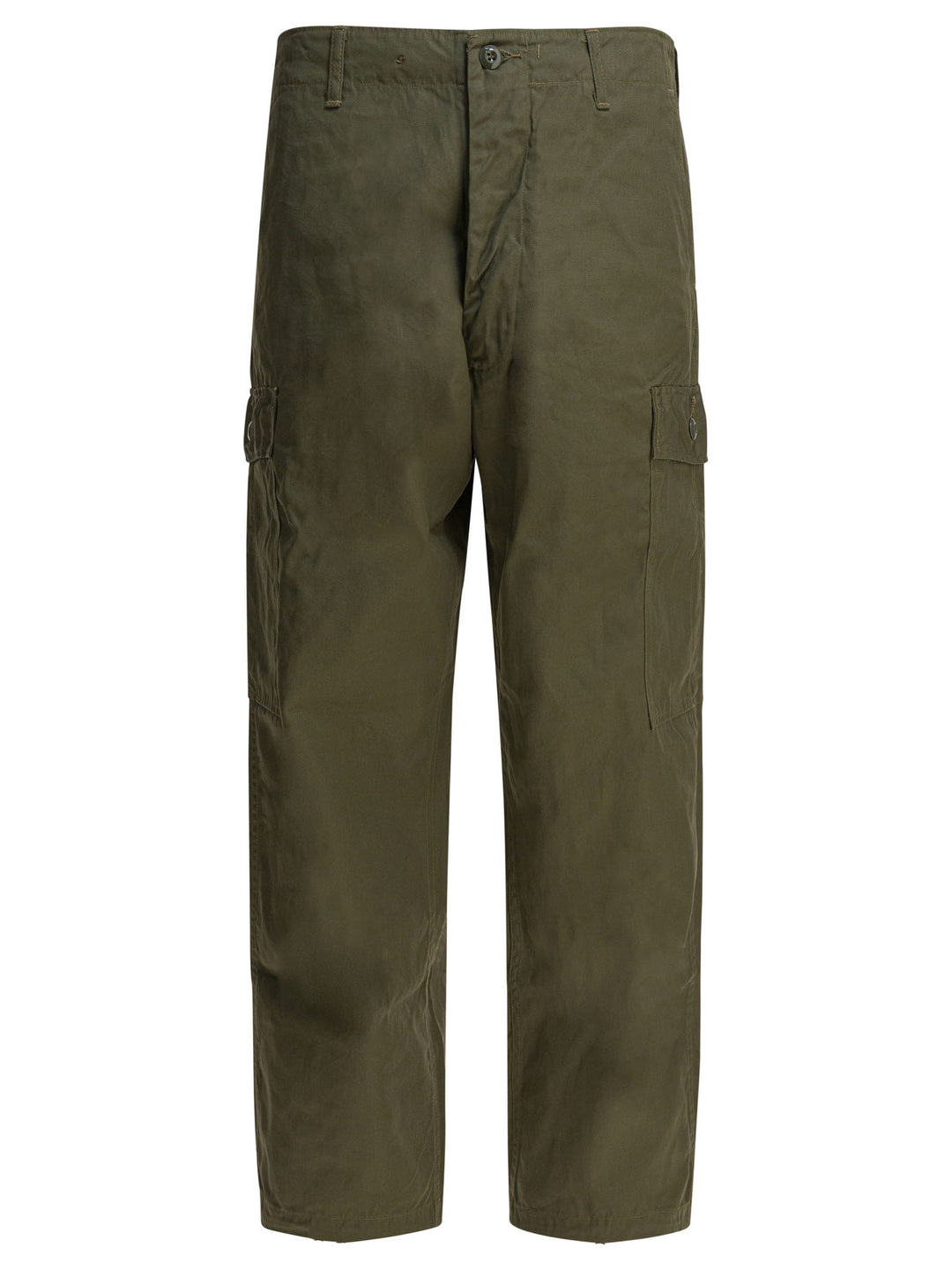 Buzz Rickson'S Cotton Poplin Cargo Pants Trousers - Green | 189a2455095801fad9e13a915c200449305c7cd4
