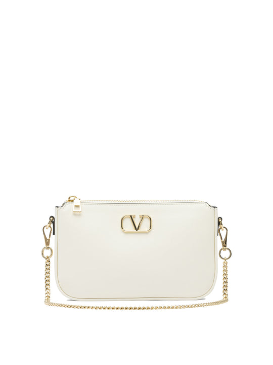 Vlogo Signature Shoulder Bag Shoulder Bags White