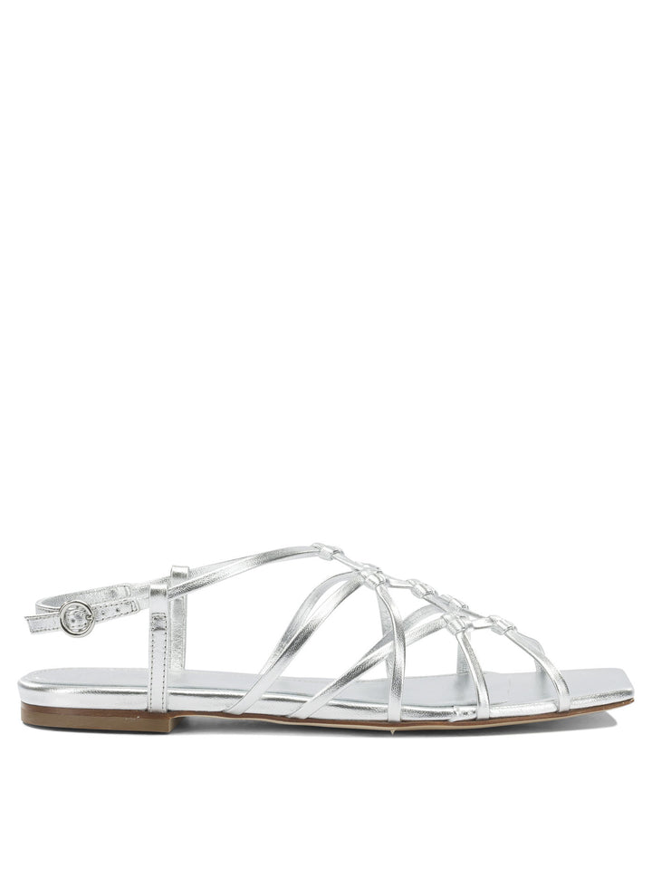 Aeyde Anisa Sandals - Silver | 49325721efe3160c9f40195fa848cdbc22730d19