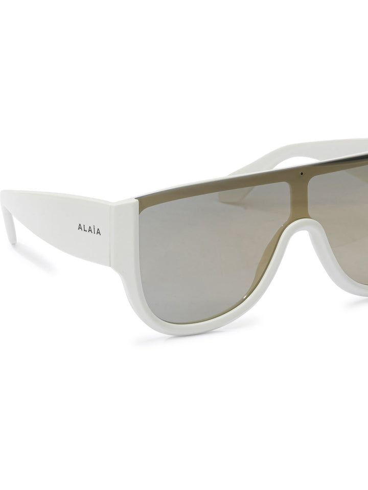 AlaïA Mask Sunglasses - White | 928f12458b9c23c8ce6963957658329e98cee57e