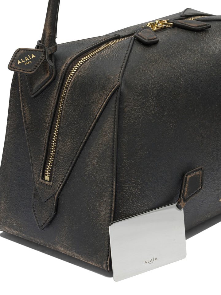 AlaïA Le Bouledogue Shoulder Bags - Brown | 81387841b31e0723493b5d38a2f855d41fd09a34