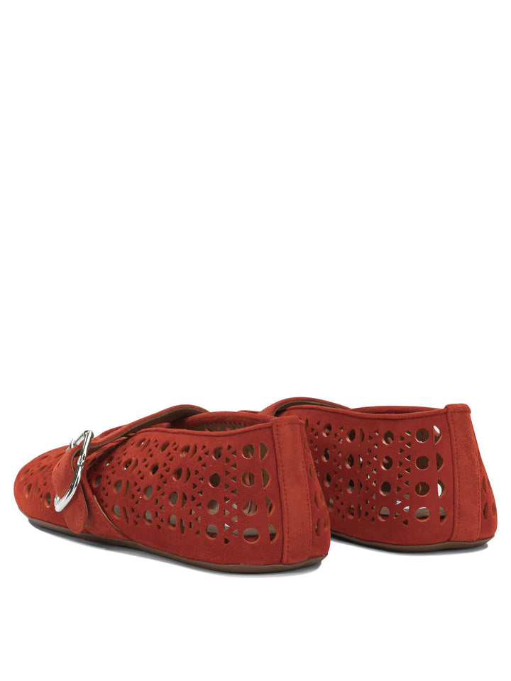 AlaïA Vienne Ballerinas - Orange | 6812a7a09a6944e4ceece672bc6a652cc8335c69