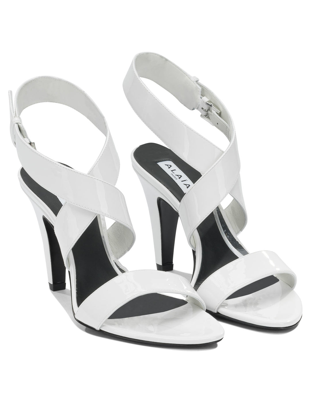 AlaïA Cone 110 Mm Sandals - White | a96b118d9d3241e925d20993324c61bdcc63ebe6