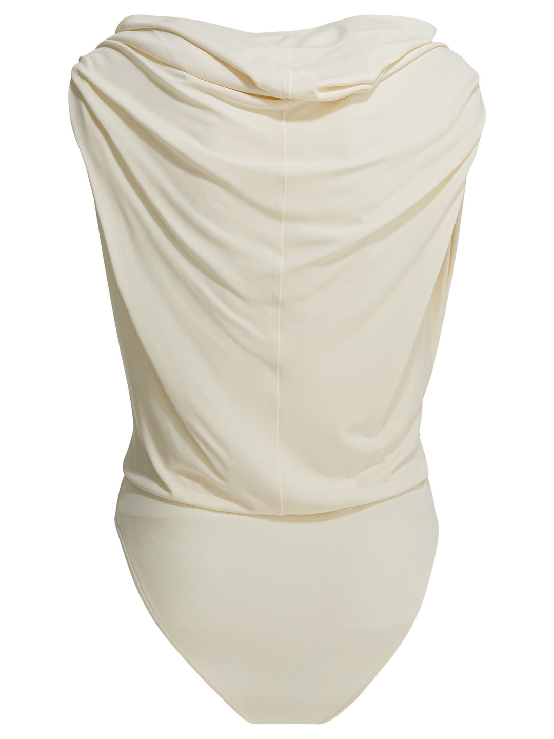 AlaïA Draped Bodysuit With Hood Tops - White | cbe887d6a238b386e5e124b536421b1d8e28f20f
