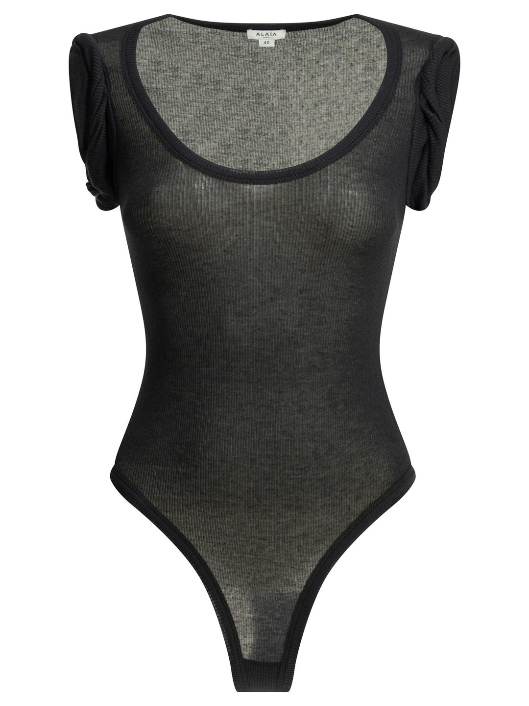 AlaïA Cashmere Blend Bodysuit Tops - Black | 615cb3bf5366e5ca7eb91ffbc8ce35c183e1b03a