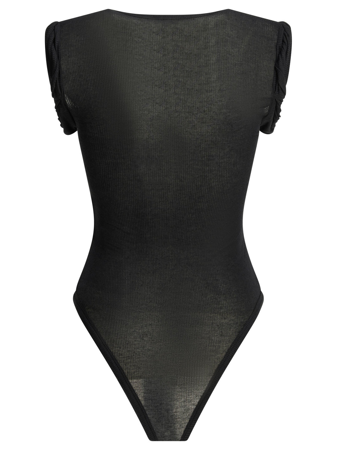 AlaïA Cashmere Blend Bodysuit Tops - Black | ae820e1bf031500bfe208155d0ec64d74ae3f050