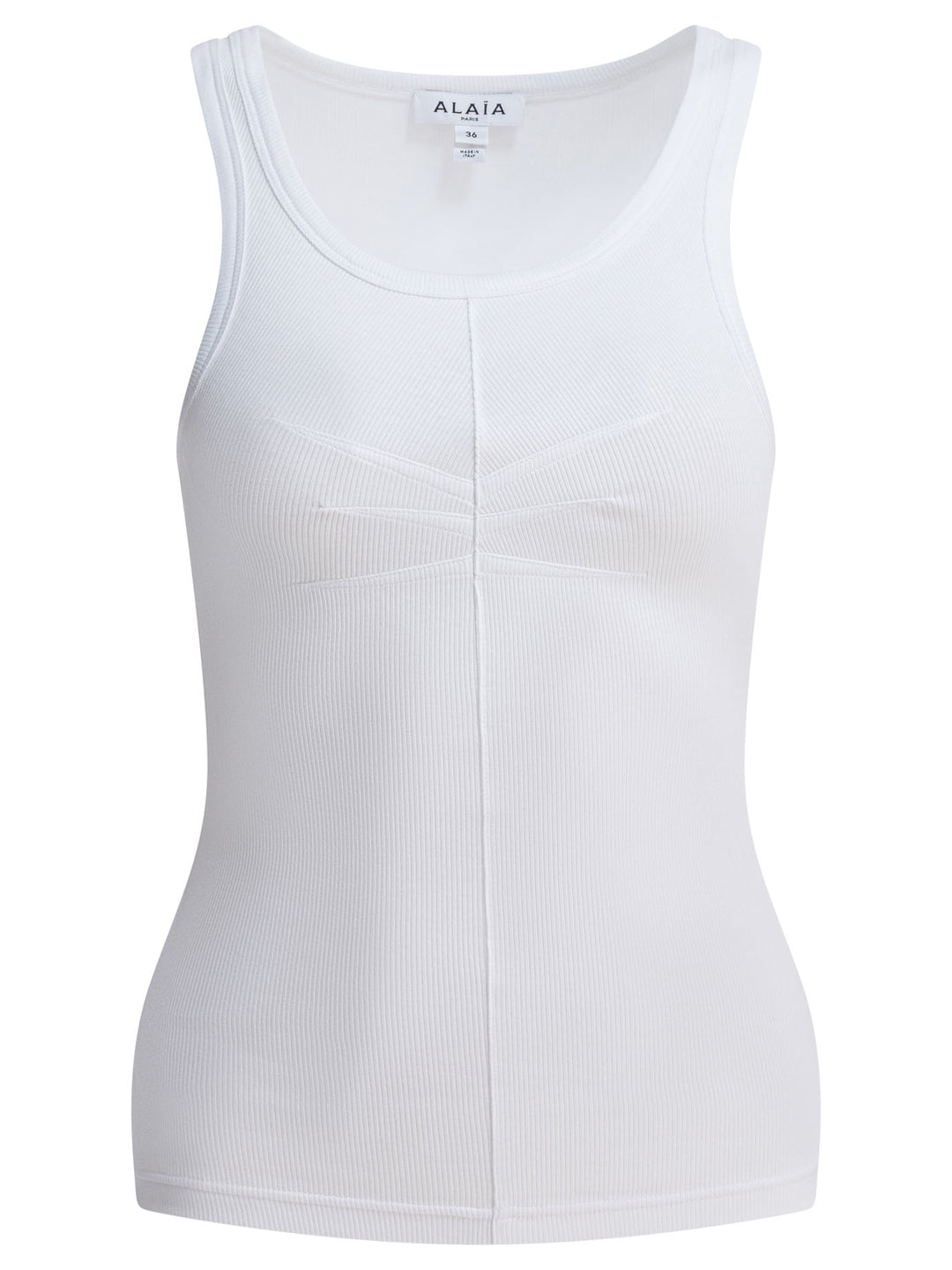 AlaïA Cotton Tank Top Tops - White | 6a8cb9552ffab1f2ed0227690e1917ef5dfc0dc9