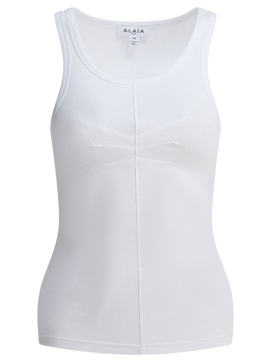 Cotton Tank Top Tops White
