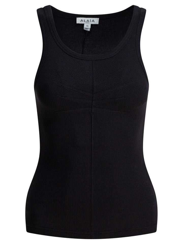 AlaïA Cotton Tank Top Tops - Black | 59b877ed86b929ce265a57dc90d81168eabb5d9a