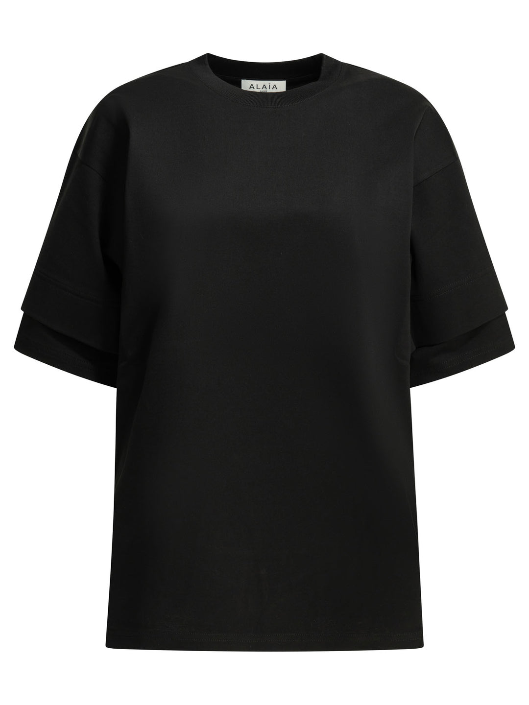 AlaïA Crew-Neck T-Shirt T-shirts - Black | 0d06ee280039fff8be1c8271e42bf40e0888d8a9