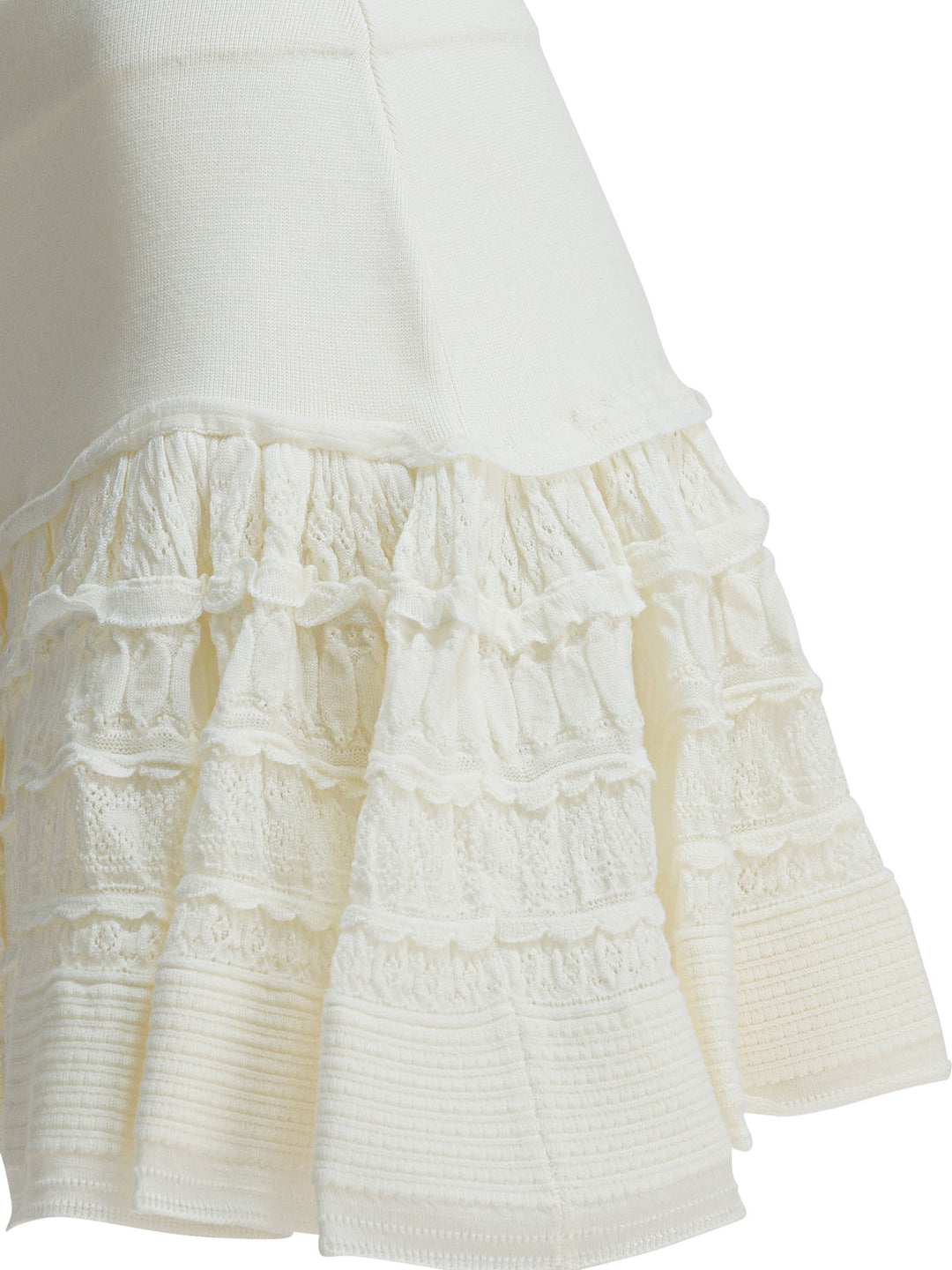 AlaïA Miniskirt With Ruffles Skirts - White | b6cc792730b08542c0cd050ed9891455c1f2c26c