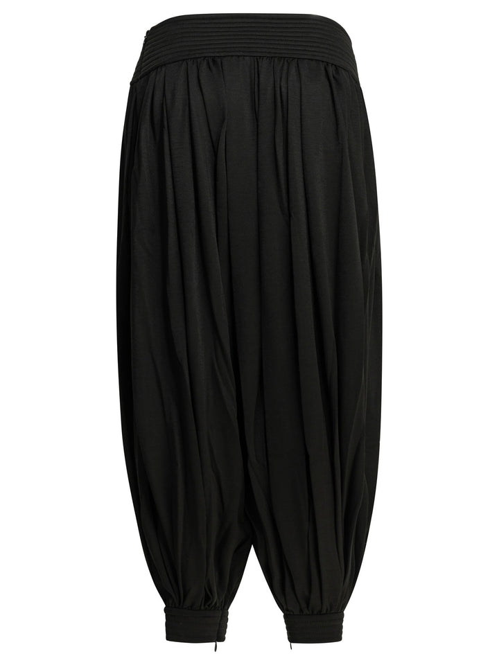AlaïA Casual Wool-Blend Pants Trousers - Black | 03e15406a37db03e651de8b52c71549d01f01f45